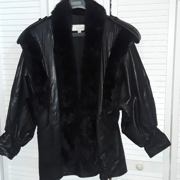 Leather and fur coat - Picture 4 of 6